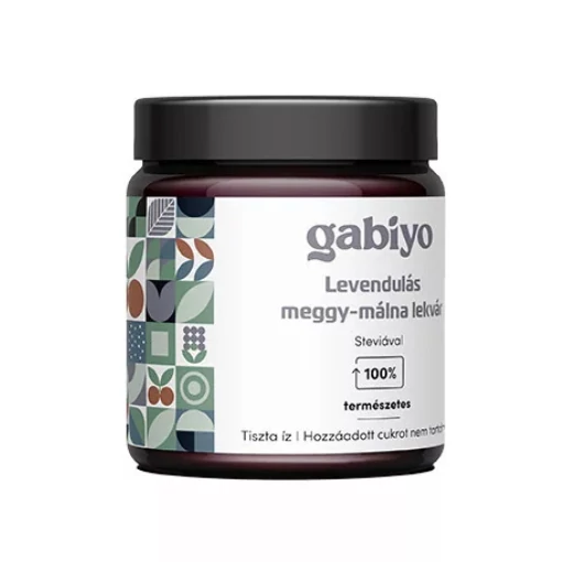 GABIYO LEVENDULÁS MEGGY-MÁLNA LEKVÁR 200G (HOZZÁADOTT CUKOR NÉLKÜL)